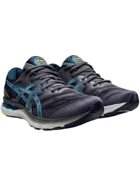 ASICS Men\'s Gel-Nimbus 23 Carrier Grey/Digital Aqua, Extra Wide, US 10